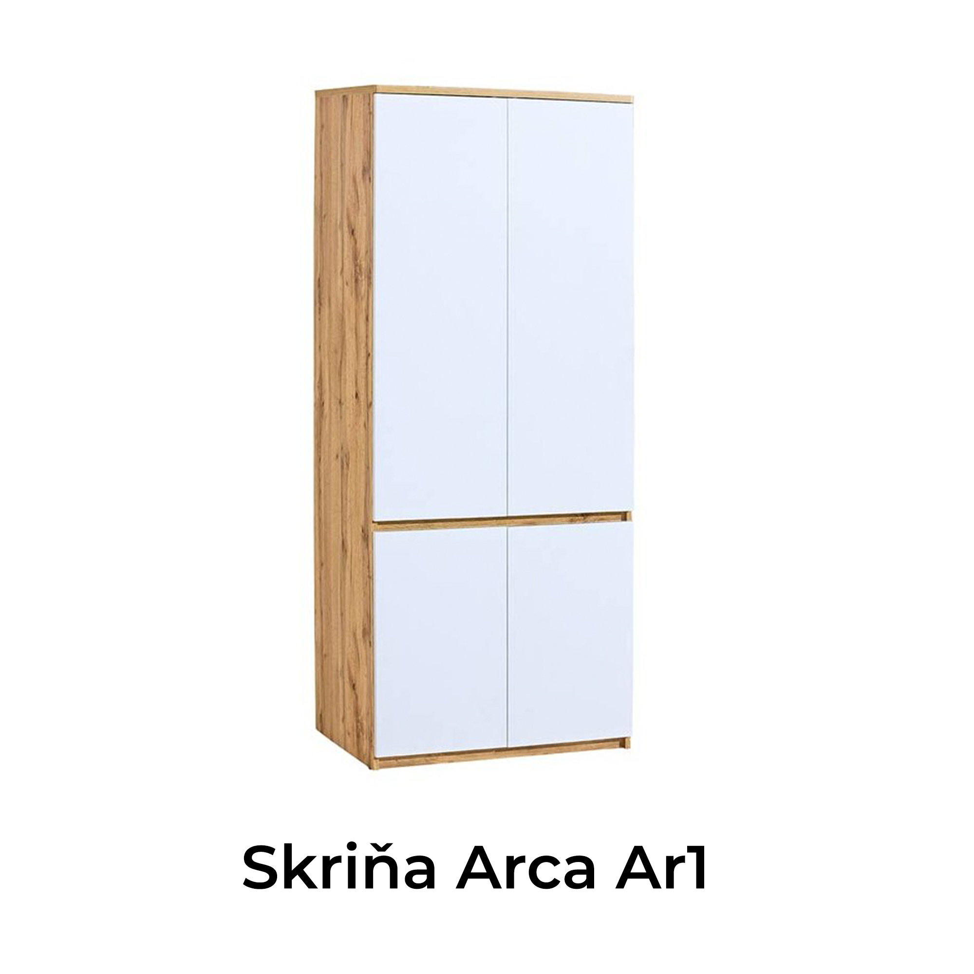 Skriňa Arca Ar1 tvorí súčasť jednoduchej a elegantnej kolekcie ARCA